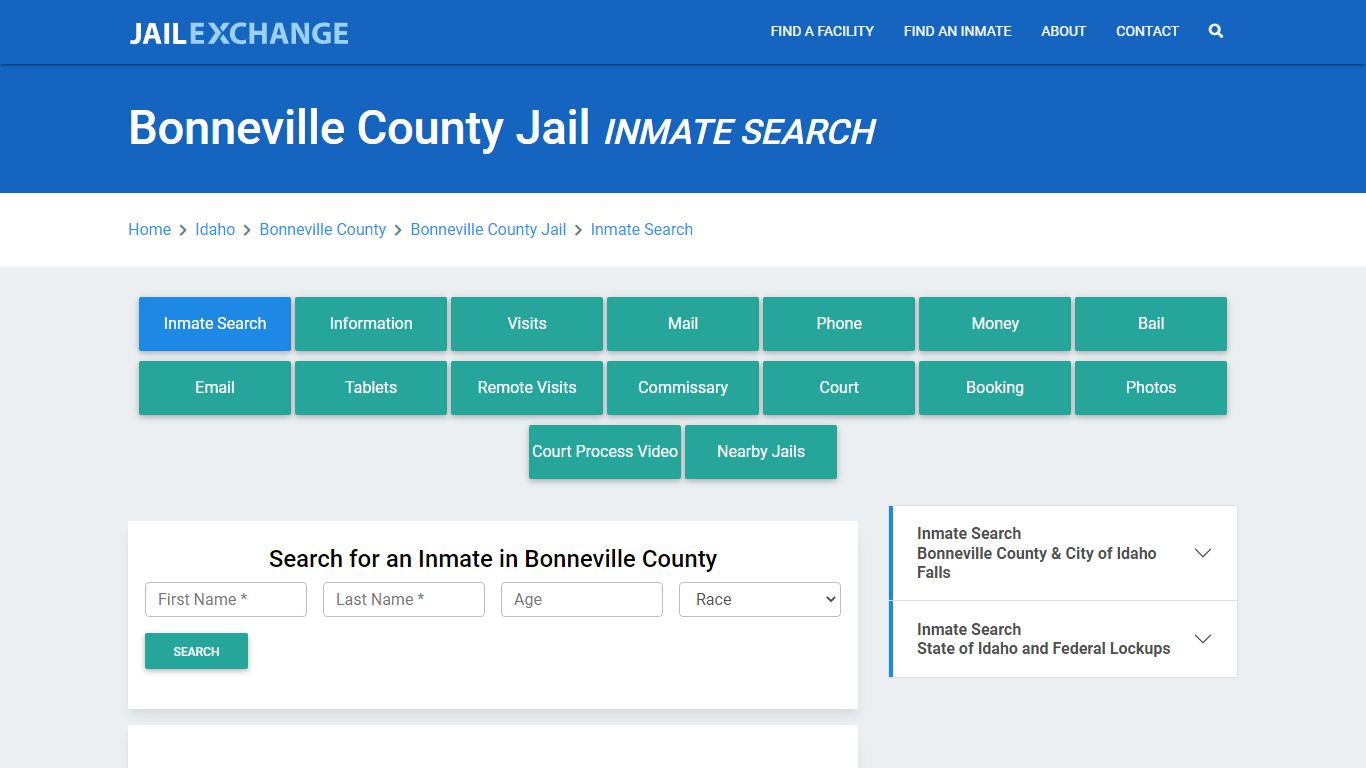 Bonneville County Jail, ID Inmate Search: Roster & Mugshots