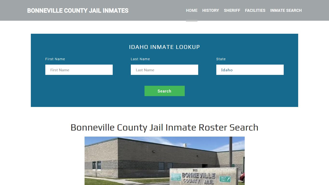 Bonneville County Jail Inmate Roster Lookup, Idaho Falls, ID